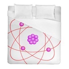 Atom Physical Chemistry Line Red Purple Space Duvet Cover (full/ Double Size) by Alisyart