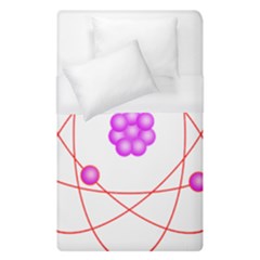 Atom Physical Chemistry Line Red Purple Space Duvet Cover (single Size) by Alisyart