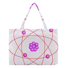 Atom Physical Chemistry Line Red Purple Space Medium Tote Bag by Alisyart
