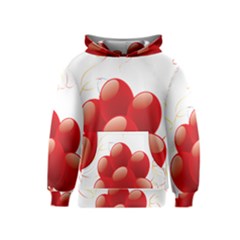 Balloon Partty Red Kids  Pullover Hoodie by Alisyart