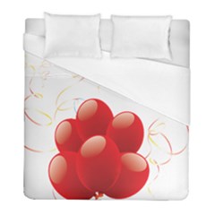 Balloon Partty Red Duvet Cover (full/ Double Size)