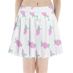 Candy Pink Blue Sweet Pleated Mini Skirt