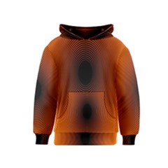 Abstract Circle Hole Black Orange Line Kids  Pullover Hoodie by Alisyart