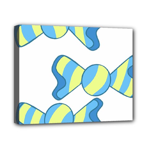 Candy Yellow Blue Canvas 10  x 8 