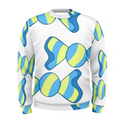 Candy Yellow Blue Men s Sweatshirt