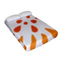 Circle Orange Fitted Sheet (Full/ Double Size) View2