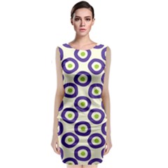 Circle Purple Green White Classic Sleeveless Midi Dress by Alisyart