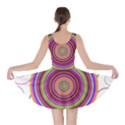 Abstract Spiral Circle Rainbow Color Skater Dress View2