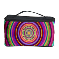 Abstract Spiral Circle Rainbow Color Cosmetic Storage Case by Alisyart