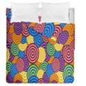 Circles Color Yellow Purple Blu Pink Orange Illusion Duvet Cover Double Side (Queen Size) View2