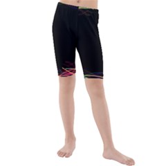 Colorful Light Frame Line Kids  Mid Length Swim Shorts by Alisyart