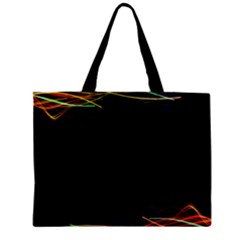 Colorful Light Frame Line Zipper Mini Tote Bag by Alisyart