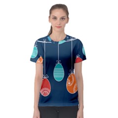 Easter Egg Balloon Pink Blue Red Orange Women s Sport Mesh Tee