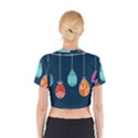 Easter Egg Balloon Pink Blue Red Orange Cotton Crop Top View2