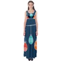 Easter Egg Balloon Pink Blue Red Orange Empire Waist Maxi Dress View1