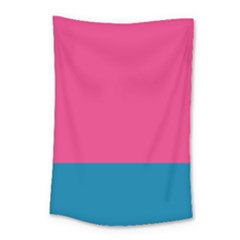 Flag Color Pink Blue Small Tapestry by Alisyart