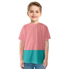 Flag Color Pink Blue Line Kids  Sport Mesh Tee