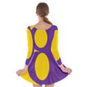 Flag Purple Yellow Circle Long Sleeve Skater Dress View2
