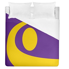 Flag Purple Yellow Circle Duvet Cover (Queen Size)