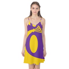 Flag Purple Yellow Circle Camis Nightgown