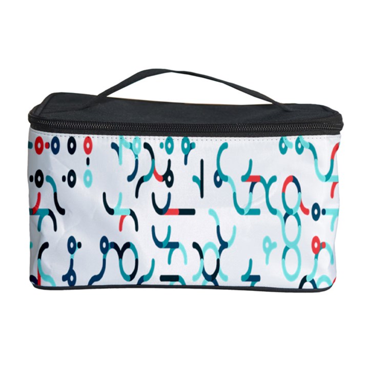 Connect Dots Color Rainbow Blue Red Circle Line Cosmetic Storage Case