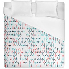 Connect Dots Color Rainbow Blue Red Circle Line Duvet Cover (king Size)