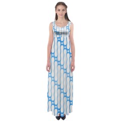 Batik Pattern Empire Waist Maxi Dress by Simbadda