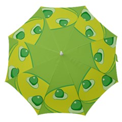 Food Egg Minimalist Yellow Green Straight Umbrellas by Alisyart