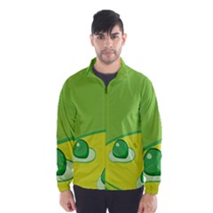 Food Egg Minimalist Yellow Green Wind Breaker (men) by Alisyart