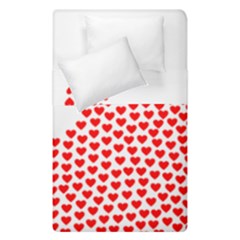 Heart Love Valentines Day Red Sign Duvet Cover Double Side (single Size)