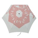 Love Valentines Heart Pink Mini Folding Umbrellas View1