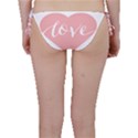 Love Valentines Heart Pink Bikini Bottom View2