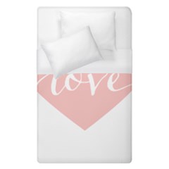 Love Valentines Heart Pink Duvet Cover (Single Size)