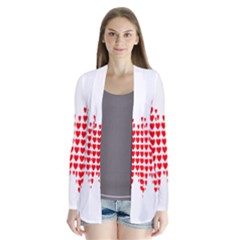 Hearts Butterfly Red Valentine Love Cardigans