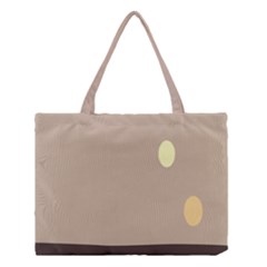 Minimalist Circle Sun Gray Brown Medium Tote Bag by Alisyart