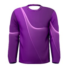 Purple Line Men s Long Sleeve Tee