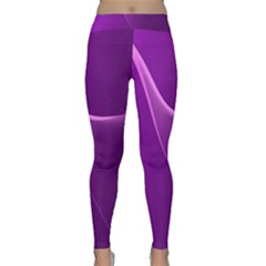 Purple Line Classic Yoga Leggings