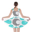 Moon Water Star Grey Blue Skater Dress View2