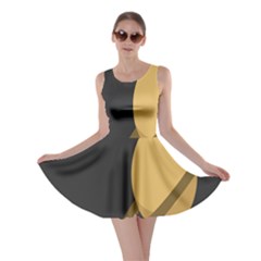 Saturn Ring Planet Space Orange Skater Dress by Alisyart