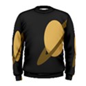 Saturn Ring Planet Space Orange Men s Sweatshirt View1