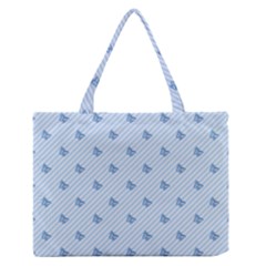 Blue Butterfly Line Animals Fly Medium Zipper Tote Bag by Alisyart