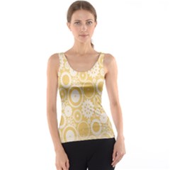 Wheels Star Gold Circle Yellow Tank Top