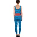 Fish Line Sea Beach Swim Red Blue OnePiece Catsuit View2