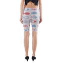 Fish Swim Sea Beach Red Blue White Yoga Cropped Leggings View2