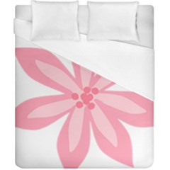 Pink Lily Flower Floral Duvet Cover (california King Size)