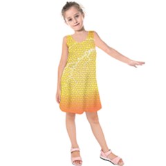 Exotic Backgrounds Kids  Sleeveless Dress by Simbadda