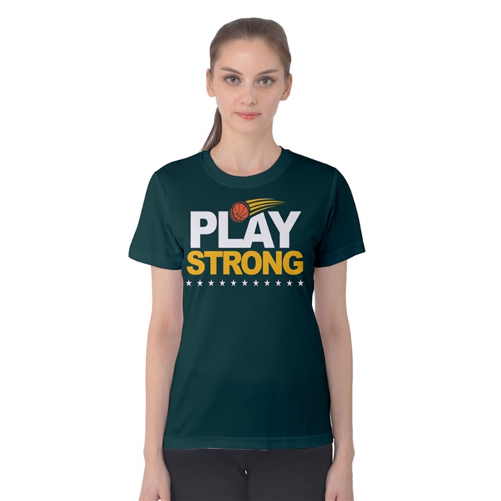 Play strong basketball - Women s Cotton Tee