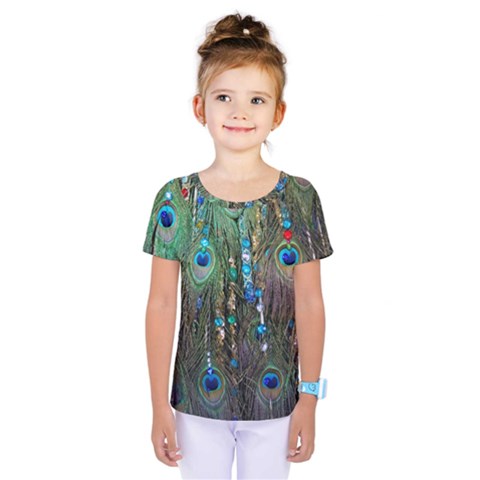 Peacock Jewelery Kids  One Piece Tee by Simbadda