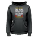 Grey training tiny humans to listen to me  Women s Pullover Hoodie View1