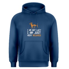 Blue I Am Not Lazy I Am Just Very Relaxed Men s Pullover Hoodie by FunnySaying